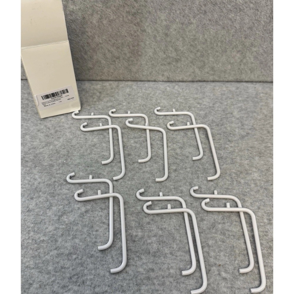 Lot of 12 Peg Board Hooks Pegboard Hanger Garage Storage Organization Hanging - Picture 5 of 6